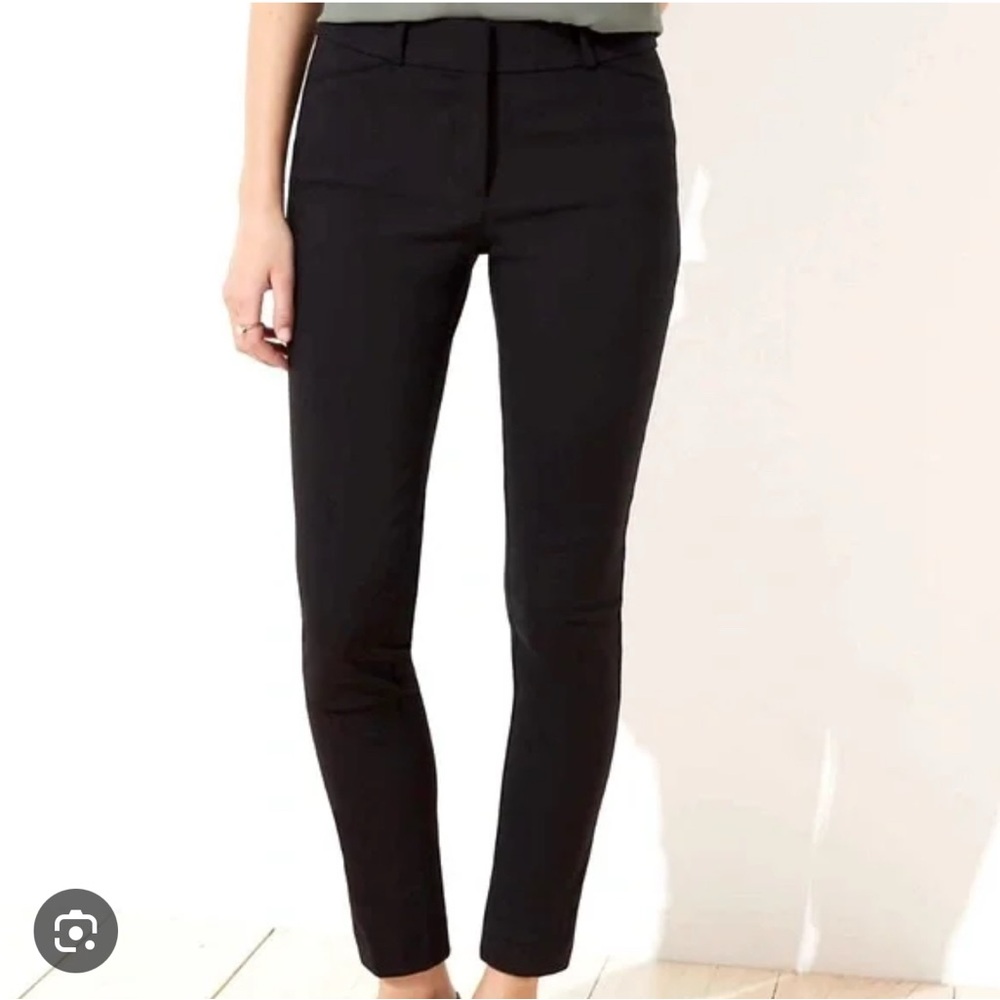 Ann Taylor LOFT Women’s Julie Skinny Black Pants Size 12 EUC